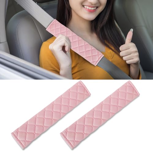RGOAANC 2PCS Car Seat Belt Pads Cover, Seatbelt Covers, Soft Car Seat Belt Shoulder Pad Cushions, Comfortable Shoulder Pad Neck Cushion Protector Car Interior Accessories Universal for All Vehicles
