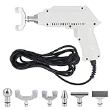 Massaggiatore manuale elettrico per regolazione della colonna vertebrale con sei massaggiatori per la testa di massaggio per il collo della spalla (bianco)