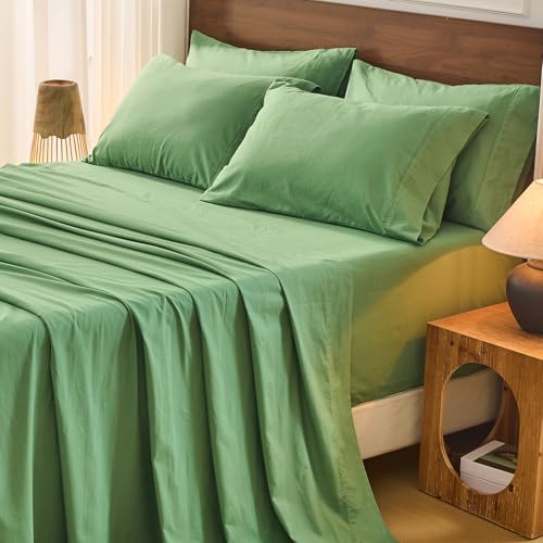 Image of Bedlifes 100% French Linen Cal King Bedding Set - 18-24 inch Extra Deep, 6Pcs | Soft & Durable, Breathable & Cooling, Flax Linen Sheet, OEKO-TEX Certified, Moisture Wicking, Easy Care, Machine Washable