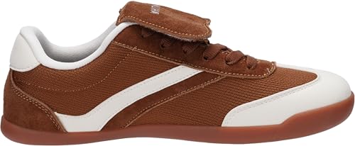 Image of WHITIN Wide Toe Box Barefoot Shoes for Women + Fashion Tennis Sneakers + Trendy Fold-Over Tongue