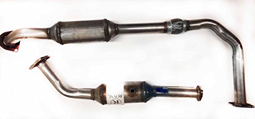 Royal Exhaust Catalytic Converter Compatible with 2005, 2006 Toyota Tundra 4.7L, Direct Fit Front P/D Side Catalytic Rear Converter Exhaust System