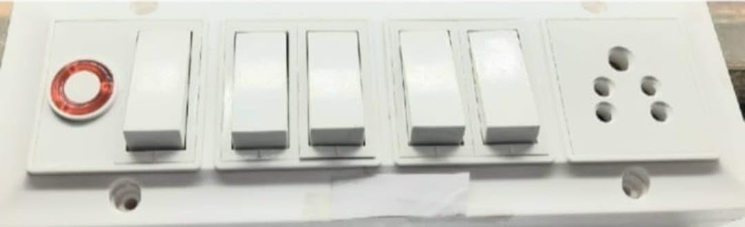 Wall Surface PVC with CONECTION Wire ONLY 5 Switch 1 Socket 1 Indicator Bord-image-39