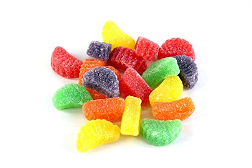Planet Sweets Assorted Jelly Fruit Slices - 8 Ounces - Gummy Wedges Sugar Coated Candy #TOP2