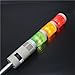 DC 12V 24V 110V 220V Industrial Tower Signal Warning Flash Light LGP-505 Indicator Steady lamp LED with Buzzer Colors(Light Yellow,DC 24V)