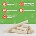 MON2SUN Dog Rawhide Rolls Twist Sticks Chew Treats Natural Flavor 6.5 Inch 40 Count for Puppy and Small Dogs
