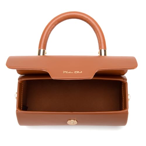 Image of Milan Chiva Top Handle Bag for Women Mini Barrel Crossbody Handbag with Adjustable Strap Elegant Small Purses | Small