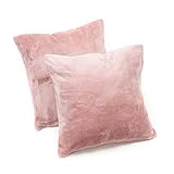 kissenbezug rosa grau saugfähiges Material, mit Reissverschluss, Bügelfrei