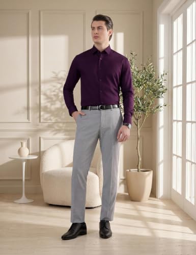 Image of Symbol Premium Men's Slim Fit Satin Formal /Dress Shirt | 100% Cotton | Soft & Lustrous Finish | Available in Plus Sizes