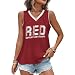 Remember Everyone Deployed V Neck Tank Support Our Troops Red Friday Tank Tops Fashion Graphic Tshirt 3XL