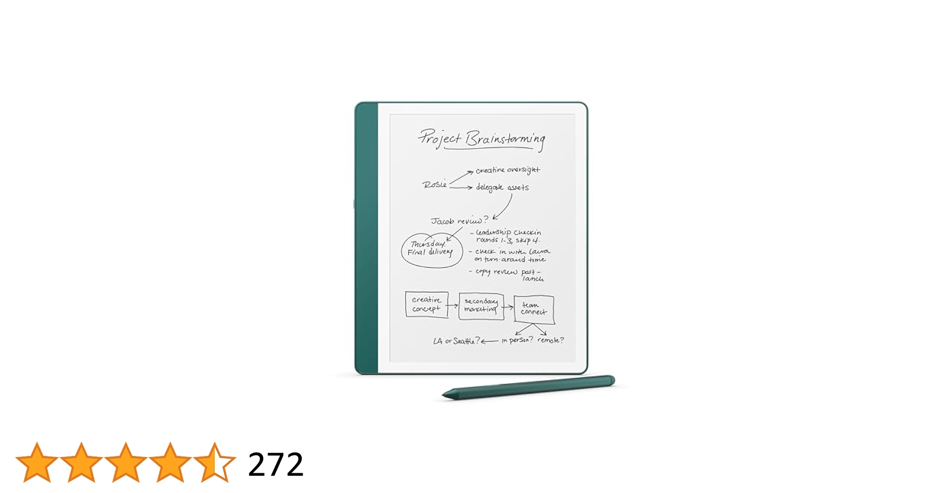 Kindle Scribe 64GB メタリックジェード (2024年発売) Amazon Kindle Scribe 2024 2nd gen 64GB Jade Green 10.2 inch