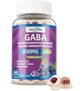 HEALOADING GABA Gummies Supplements for Adult Sleep: Calm Gummies with L Theanine,5-HTP,Vitamin D...