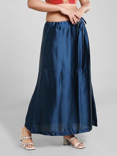 Image of Madhu Fashion Women's Satin Saree Petticoat Saree Underskirt