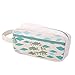 Produktbild fablcrew Federmäppchen Mignon Bleistift Reißverschluss Große Tasche Leinwand--Kapazität für die Schülerinnen oder Frauen Desktop - 18×8.5×7CM un losange losangé