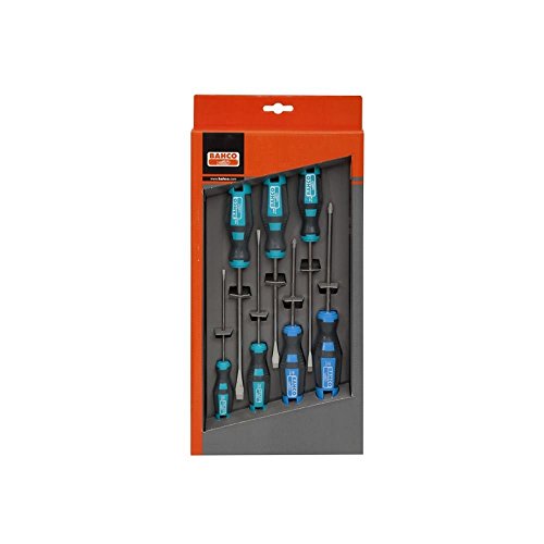 Bahco Screwdriver Set 7Piece With Pz, Flathead Tools