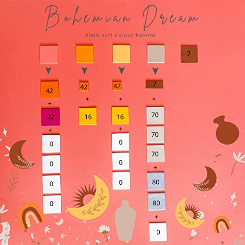 FIMO Soft & Effect Polymer Oven Modelling Clay - 57g - Set of 8 - The Bohemian Dream Collection, Assorted - Image 3