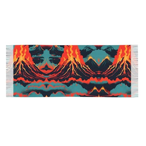 Volcano Ladies And Girls Tassel Scarf, Soft Faux Cashmere Scarf For Winter - Perfect For Autumn And Winter Wear3
