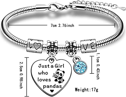 JMIMO Panda Gifts for Girls Panda Bracelet