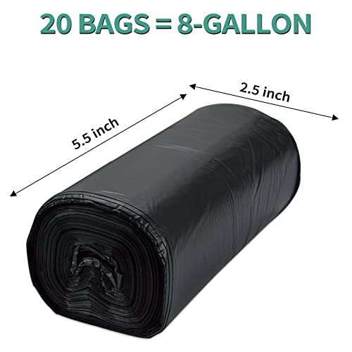 80/60/20 Portable Camping Toilet Bags 100% Compostable 8 Gallon Use with 5 Gallon Bucket Toilet, Camp Toilet Waste Bags, Disposable Biodegradable Poop Bags for Outdoor Camping - Image 3