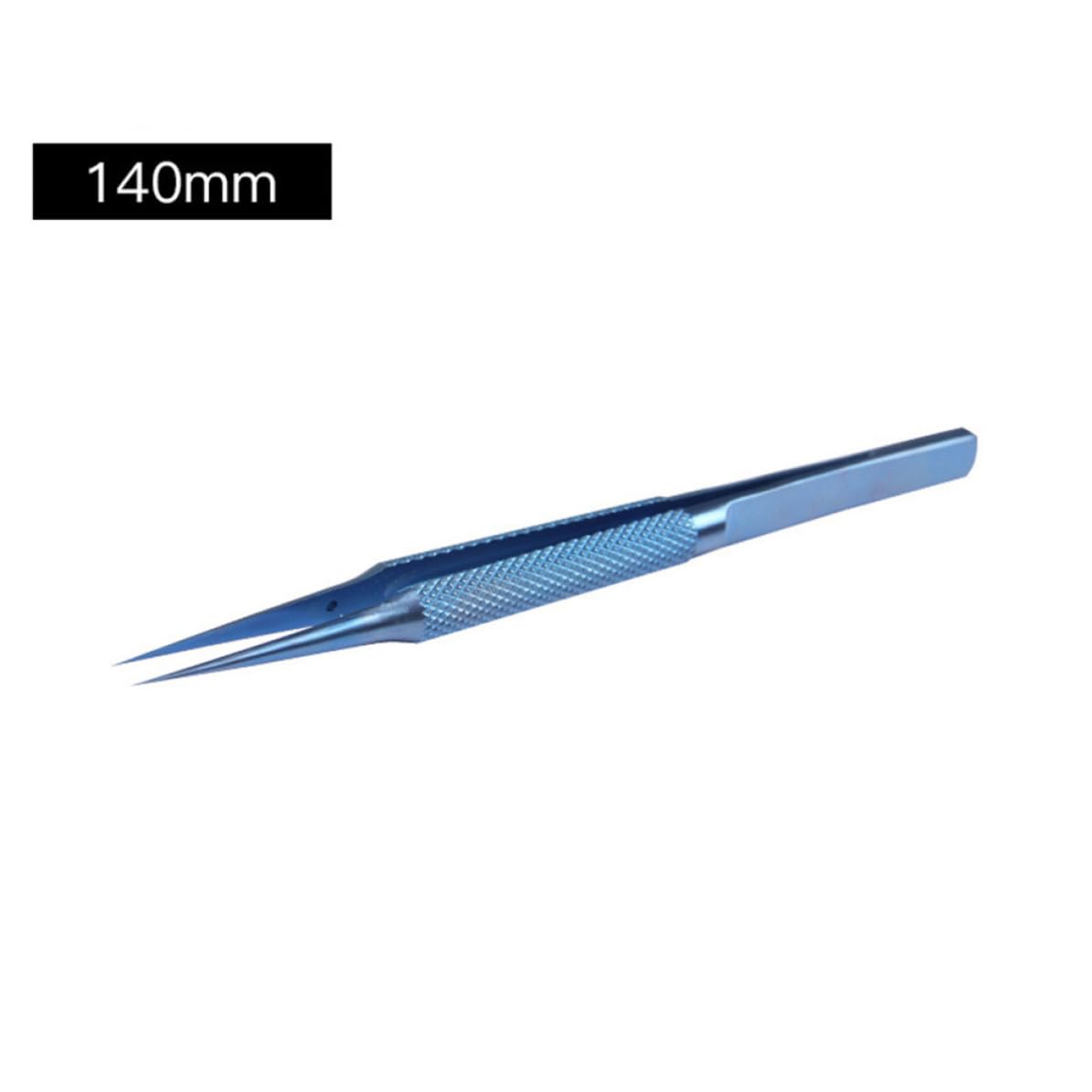 SOLUSTRE Titanlegierungs Präzisionspinzette 0,15mm Blau mit Antimagnetischer und Rostfreier Funktion für Schmuckherstellung und Laborarbeiten