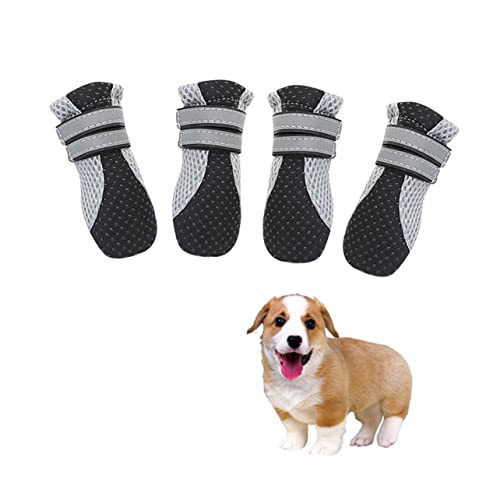 INOOMP 4 Piezas Botas Impermeables para Mascotas Zapatos para Mascotas Botas Impermeables para Perros Zapatos Antideslizantes para Perros Zapatos para Perros el Perro Zapatos para Caminar