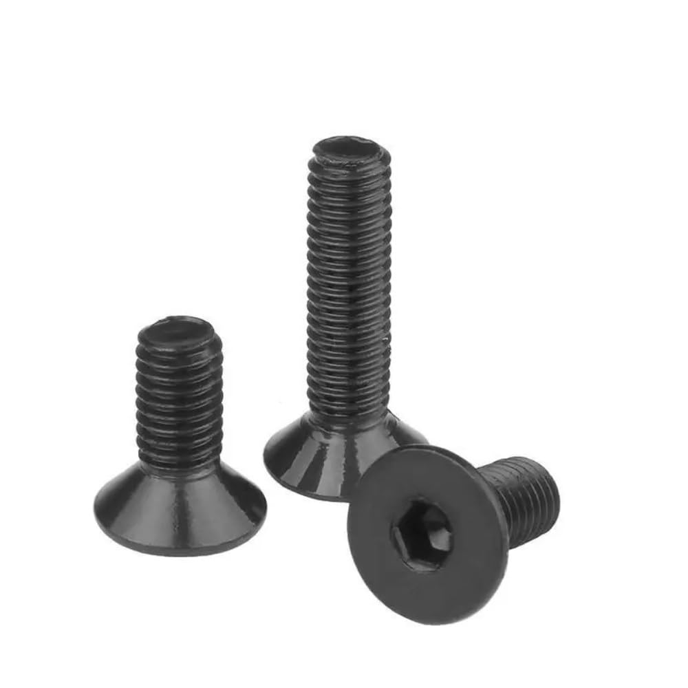 esagono incassato svasato, Vite a testa svasata piatta con esagono incassato M5 M6 nera(M6x50 (10PCS))