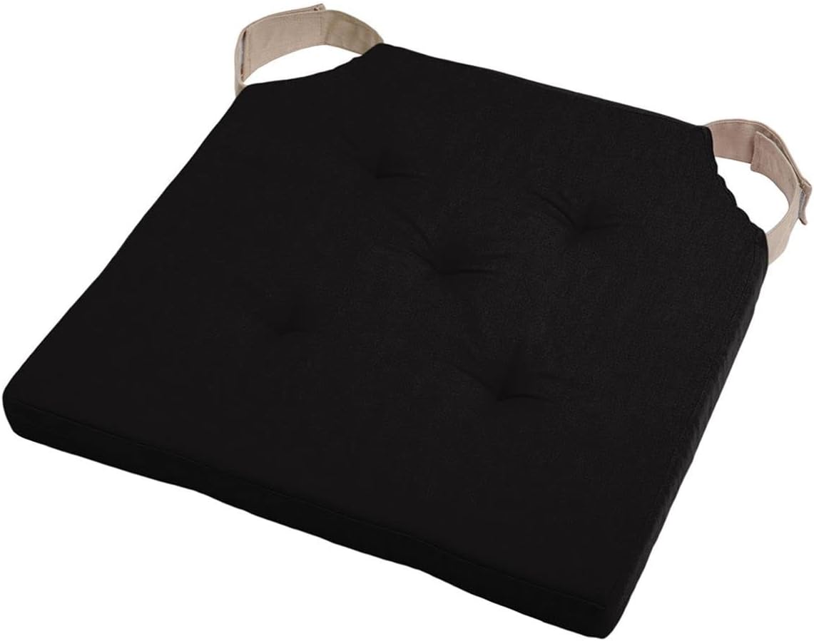 Gadget and Bazaar Chair cushion scratchs - Black 38 cm