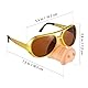 Toddmomy 3 Stück Neuheit Schwein Nase Brille, Lustige Party Brille, Schweine Nasenbrille Maske, Requisiten Schwein FüR Halloween Party Lustige Cosplay Schweineohren KostüM