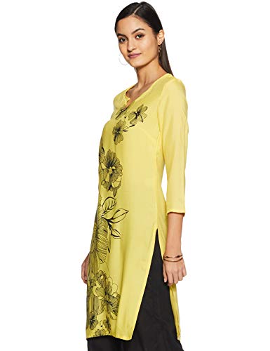 Image of Indigo Women's Rayon Straight Kurta