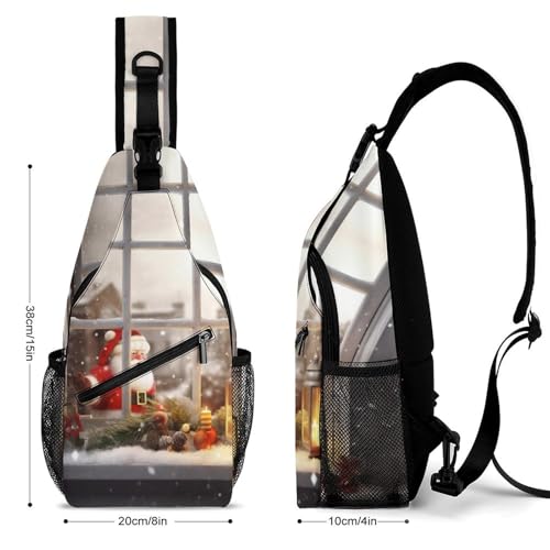 Mochila cruzada deportiva tipo sling para mujer y hombre miniatura 2