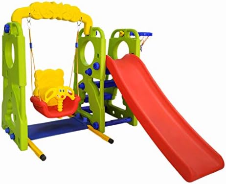 eHomeKart Slide and Swing Combo for Kids - PlayTool Happy Garden Slider ...