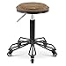 Frisierhocker, Retro-Barhocker, runder Hocker im Industriestil, drehbarer Hocker, kann angehoben und abgesenkt Werden