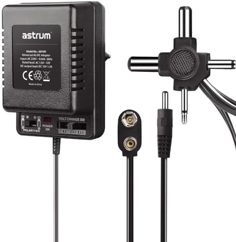 Astrum AD100 Universal Multi Voltage AC/DC Adapter with 0.5A output, 1 ...