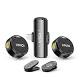 Kit 2 Microfones de Lapela Profissional Com Ímã Sem Fio, Case de Carregamento, Bluetooth, Cancelamento de Ruído,12h Tempo de Trabalho, Compatível com Camera, iPhone, Android e USB-C