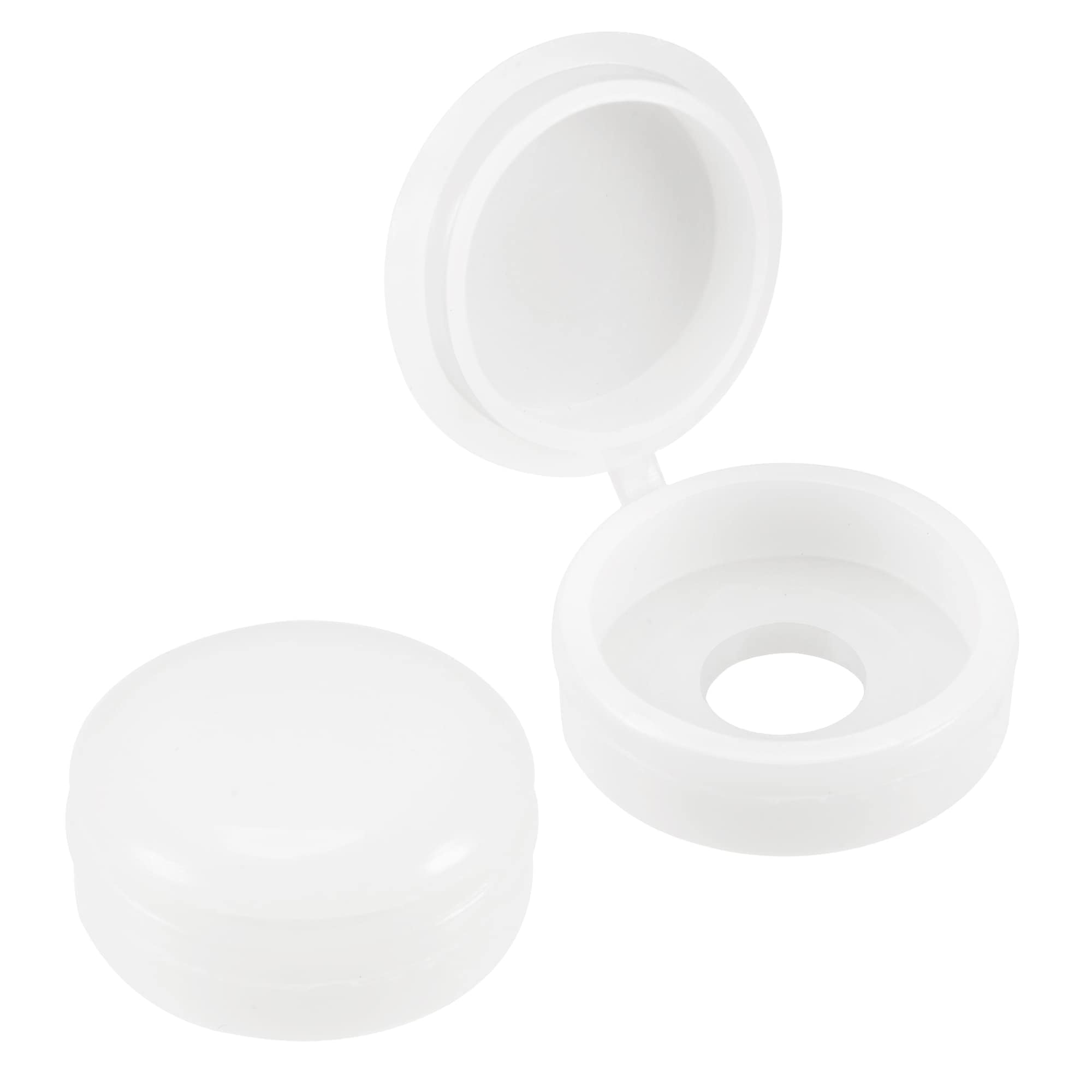 TA-VIGOR 50Pcs Plastic Hinged Screw Cover Caps