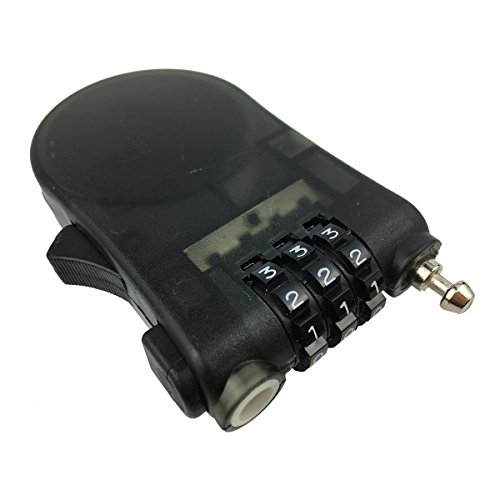 盗難防止 巻き取り式セキュリティワイヤーケーブル 110cm／ 携帯 に 便利 な ダイヤル ナンバー 式 ／海外 旅行 やスノーボード（スノボ）やスキーなど ゲレンデ の 防犯ロック（1 pack-110CM）