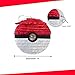 APINATA4U Red and White Ball Pinata, Great for Poke Themed Parties, Video Game Nights, Birthday Party Supplies, Baby Shower, Holiday Celebrations, and Sports Team Parties, 16 X 4 Inches Large