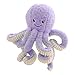 Yban Pieuvre en Peluche Bébé 40 cm Jouet Poulpe Peluche Géant Style Dessin Animé Mignon Jolie Créature Animal Marin pour Anniversaire Enfants (Violet)