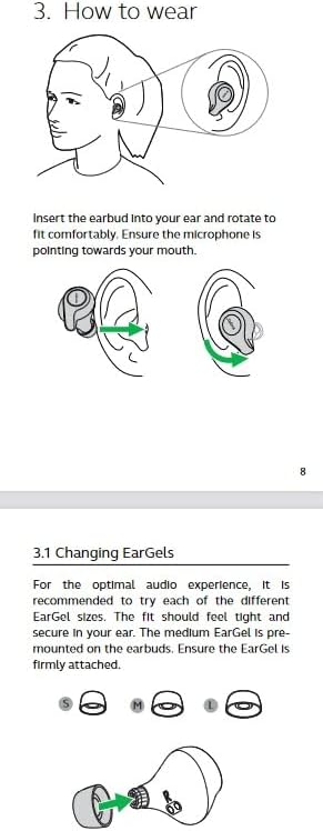 Jabra Evolve 65t True Wireless Bluetooth Earbuds, UC Optimized – Superior Call Quality and Connectivity – Passive Noise Cancelling Earbuds with up to 15 hours of Battery Life with Charging Case