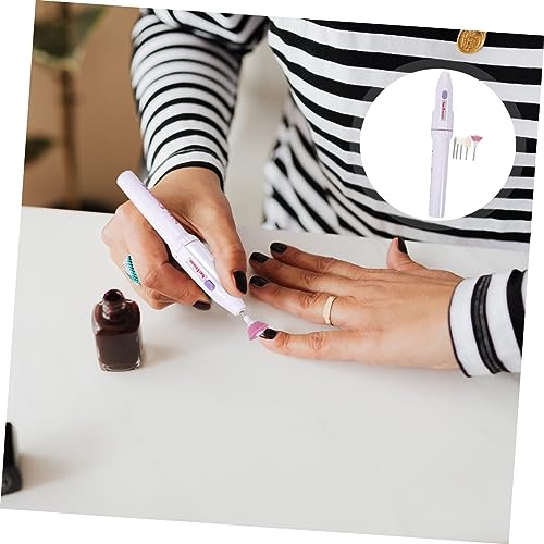 Set 1 máquina eléctrica para manicura y pedicura portátil miniatura 7