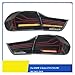 Pair Car LED Tail Lights Compatible With BMW 4 Series F32 F36 F82 M4 Taillights 2013-2019 Rear Sequantial Amber Turn Signal Brake Lights(2PCS Red)