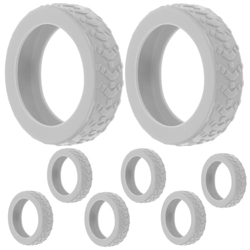 Housoutil 8pcs Luggage Wheel Silicone Suitcase Wheel Protectors for Quiet Rolling Easy Installation and Smooth Movement for Protecting Floors and Extending Life - Main Image