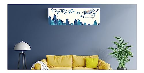 Image of DARSHANAM WORLD Beatiful Designer Ac Cover / / Cutest Printed Air Conditioning Dust Cover For Indoor & All Type AC Split Covers / / Colorfull Folding Designer Ac Cover (Save Bird 1.5 Ton)
