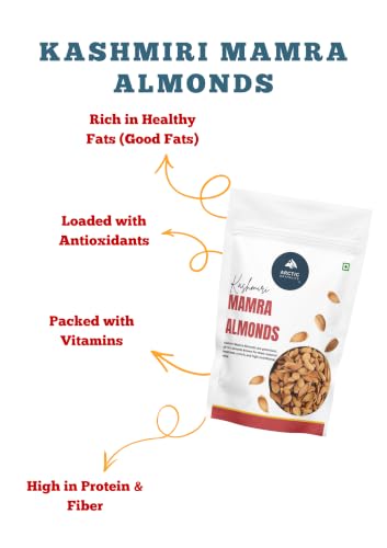 Image of Arctic Dryfruits Kashmiri Mamra Almonds (20g)| Badam Giri | Rich in Protein, Healthy Oils & Fats | No Additives or Preservatives | Natural Crunchy Dry Fruits