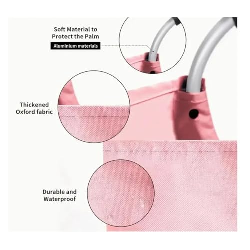 Panier à linge pliable rose grand format : bac de rangement vêtements