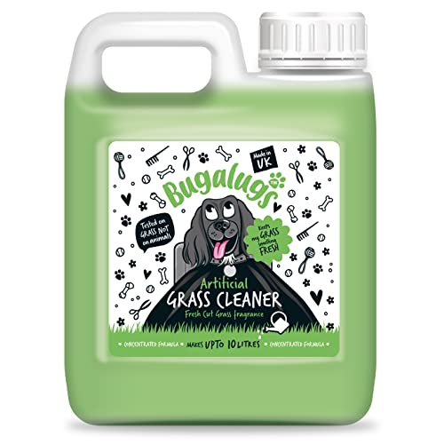BUGALUGS Artificial Grass Cleaner - Dog Safe, Pet Disinfectant & Lawn...