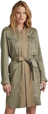 G-Star RAW Damen Field Belt Kleid, Grün (Shamrock D24268-D520-2199), XL