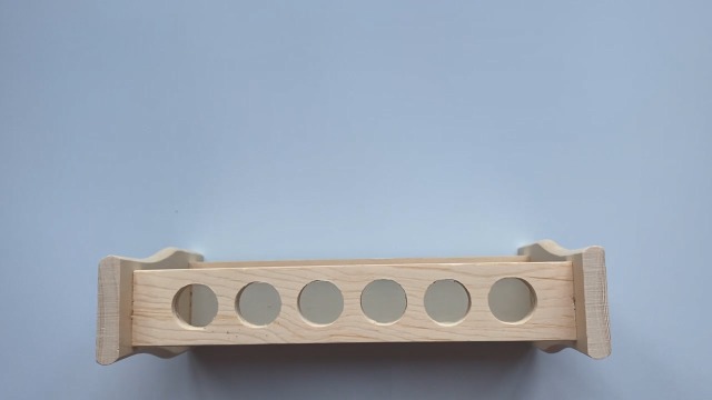 Supporto In Legno Per Provette Da 21 Mm - Portaprovette Da Laboratorio Con 6 Fori, Ideale Anche Per Spezie