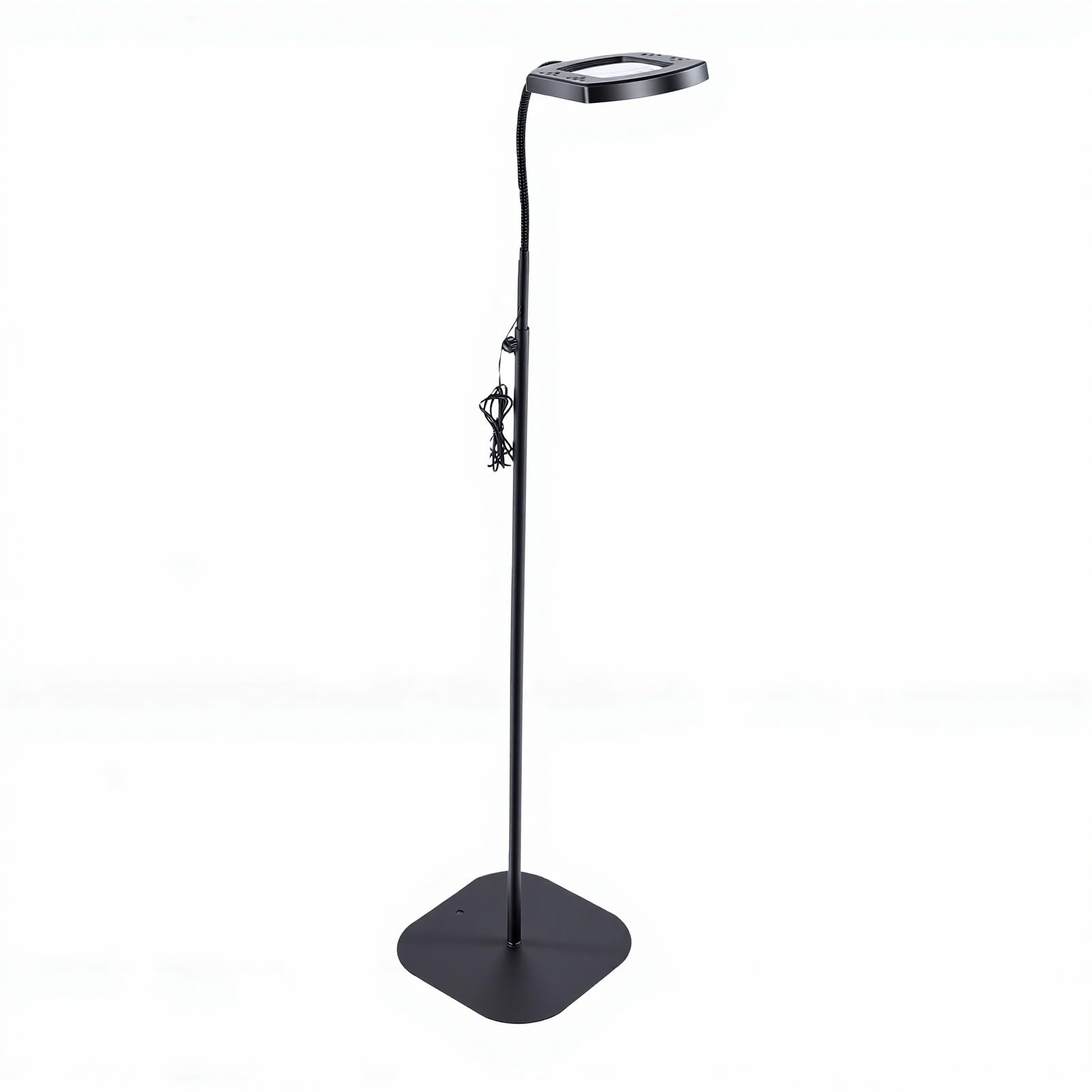 Eujgoov Lámpara de Aumento 10X con Luz LED Lupa 5 Modos de Color 3 Niveles de Brillo Abrazadera de Cuello de Cisne Flexible y Soporte para Manualidades Lectura Costura Fabricación de Joyas