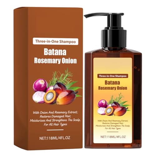 Shampoo: promueve el crecimiento de cabello natural de aspecto más completo Shamp0o | Champú de cebolla de romero nutritivo profundamente hidratante | humectante del cabelludo de