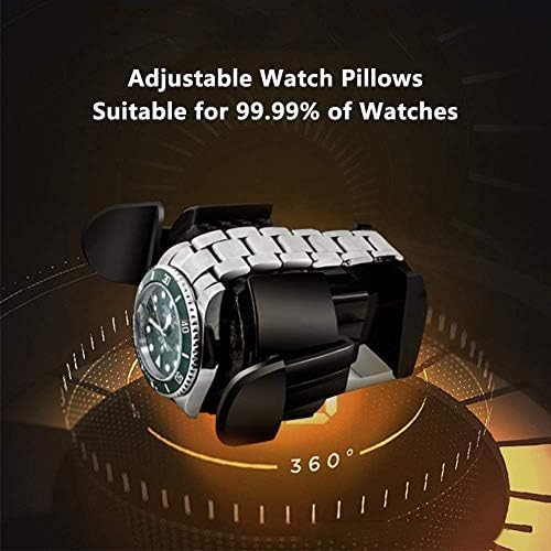 FENOKD Mechanical Watch Shaker Automatic Watch Winder Box Built-in Illumination Silent Motor LCD Screen Display for Men Women Watch